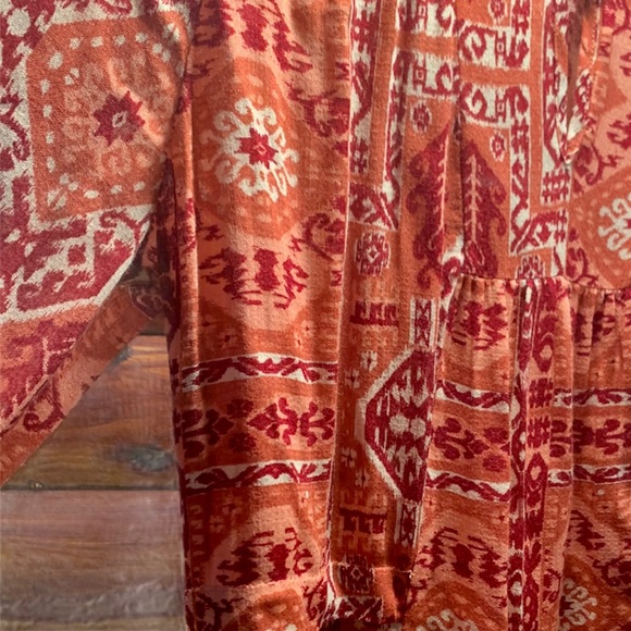 Lucky Brand. Boho print. 3/4 sleeve size XS - Picture 6 of 7